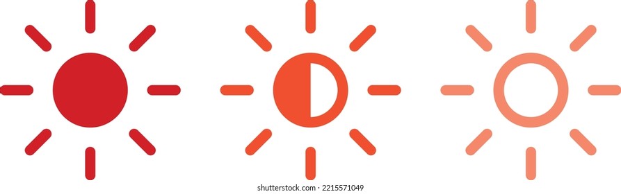sun sign vector icon design