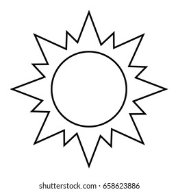 sun silhouette  illustration