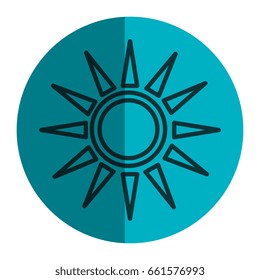sun silhouette isolated icon
