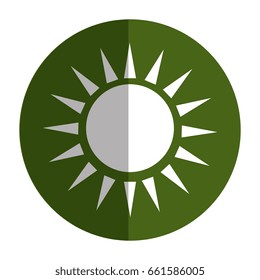 sun silhouette isolated icon