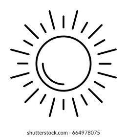 sun silhouette isolated icon