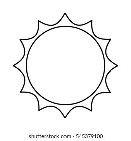 sun silhouette isolated icon vector illustration design