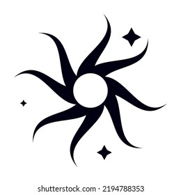 sun silhouette space outer icon