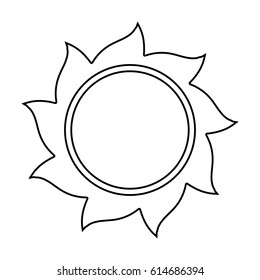 sun silhouette vector symbol icon design. Beautiful illustration isolated on white background
