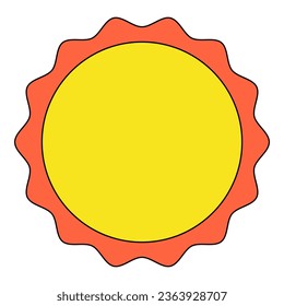 Sun simple element flat vector collection illustration space cosmic astronaut theme sky solar system