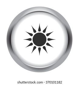 Sun simple icon on colorful background
