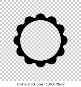 sun. simple icon. On transparent background.