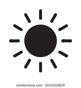 Sun simple icons collection. Hot solar energy for tan. Vector illustration
