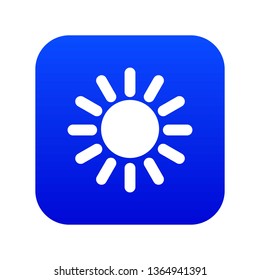 Sun in simple style isolated on white background vector illustration