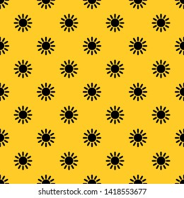 Sun in simple style isolated on white background vector illustration