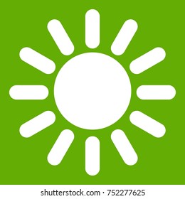 Sun in simple style isolated on white background vector illustration