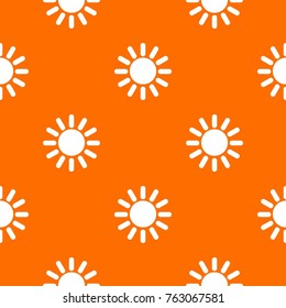 Sun in simple style isolated on white background vector illustration