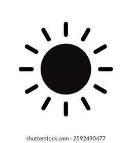  sun - simple vector icon