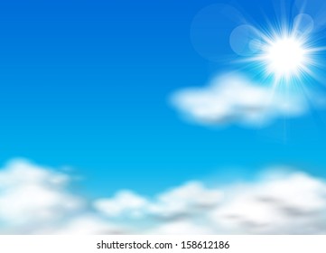 Sun and sky background