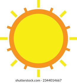 Sun Sky Weather Flat Illustration