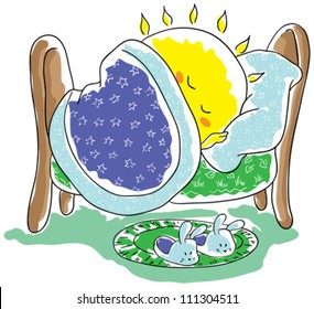 Sun sleeping