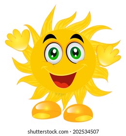 a sun with a smile 