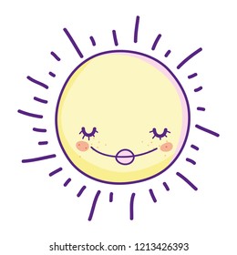 Sun smiling cartoon