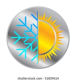 Sun And Snow Icon