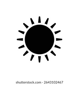 Sun with Soft Rays, Gentle Light and Warmth Concept