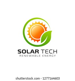 Sun solar energy logo design template. eco energy logo designs