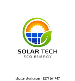 Sun solar energy logo design template. eco energy logo designs