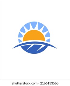 Sun solar energy logo design template. solar tech logo designs
