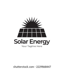 Sun solar energy logo design template. solar tech logo designs