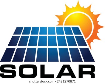 sun solar energy logo design