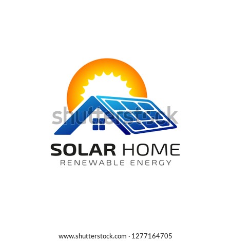 Sun solar energy logo design template. solar tech logo designs