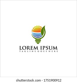 sun solar energy logo icon vector template
