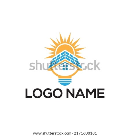 Sun solar mordern logo design template. solar energy logo design Free Vector