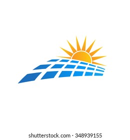 Sun Solar Panel Logo