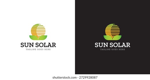 Sun Solar Renewable Energy Logo Design