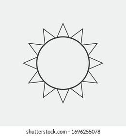 sun solrar vector icon source of energy