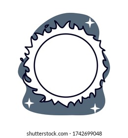 sun in space isolated icon vector illustration design