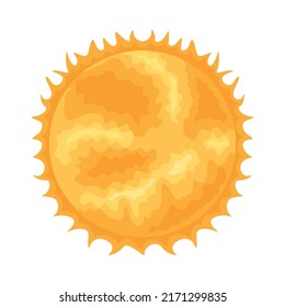 icono de la escena luminosa del espacio solar