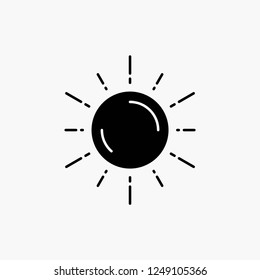 sun, space, planet, astronomy, weather Glyph Icon. Vector isolated illustration