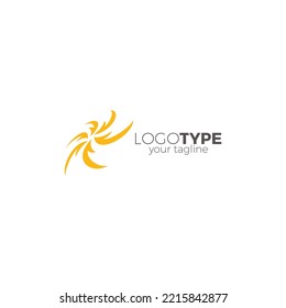 Sun Spiral Abstract Logo Vector Illustration