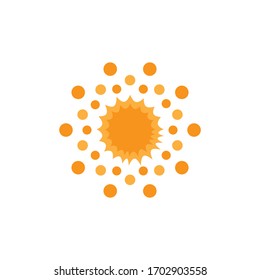 Sun splash logo design symbol 