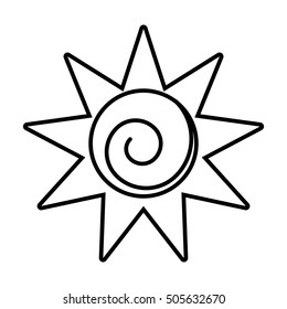 sun star climate isolated icon vector illustration design