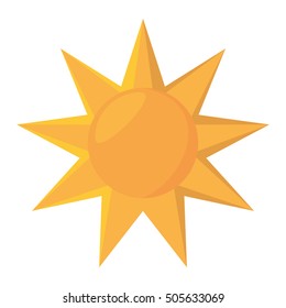sun star climate isolated icon vector illustration design