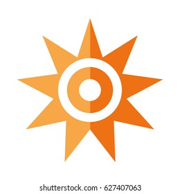 sun star climate isolated icon