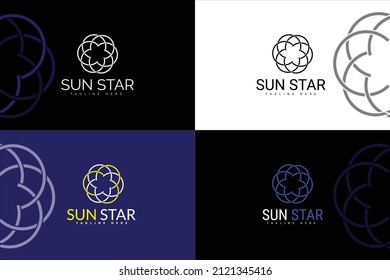 Sun star Creative Minimal logo