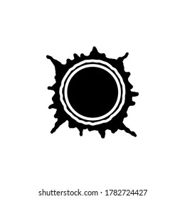 Sun, star sun, flare in sun icon vector. star sun, flare simple sign, logo. 