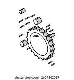 sun star isometric icon vector. sun star sign. isolated symbol illustration