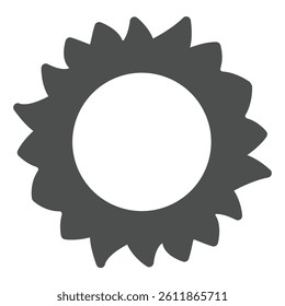 Sun star with light rays solid icon, arabian desert concept. Vector graphics. Desert hot sunshine sign on white background, glyph style icon for mobile or web design