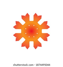 Sun Star logo design vector