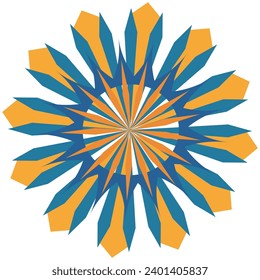sun and star mandala design for decoration and designing