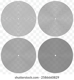 Sun star rays, burst. Radial circle radiation lines. Circulars lines beams. Spokes with radiating stripes grid. Vector graphic. Abstract illusion geometric pattern. EPS 10.